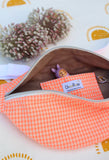 Sac banane enfant Vichy fluo orange